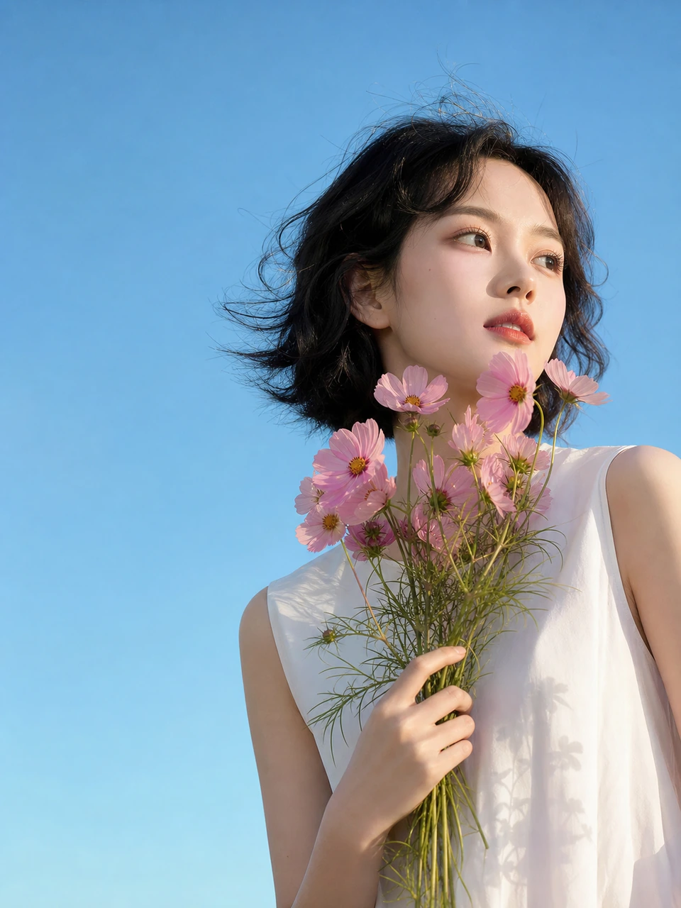 Pastel Flower Portrait